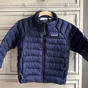 Patagonia Kids' Down Sweater Jacket, Navy